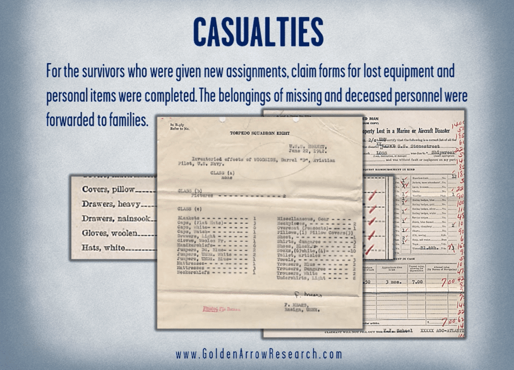 WWII Navy military service records OMPF casualty records