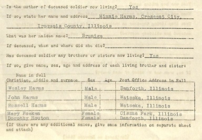 Sibling clues in military records used for genealogy research