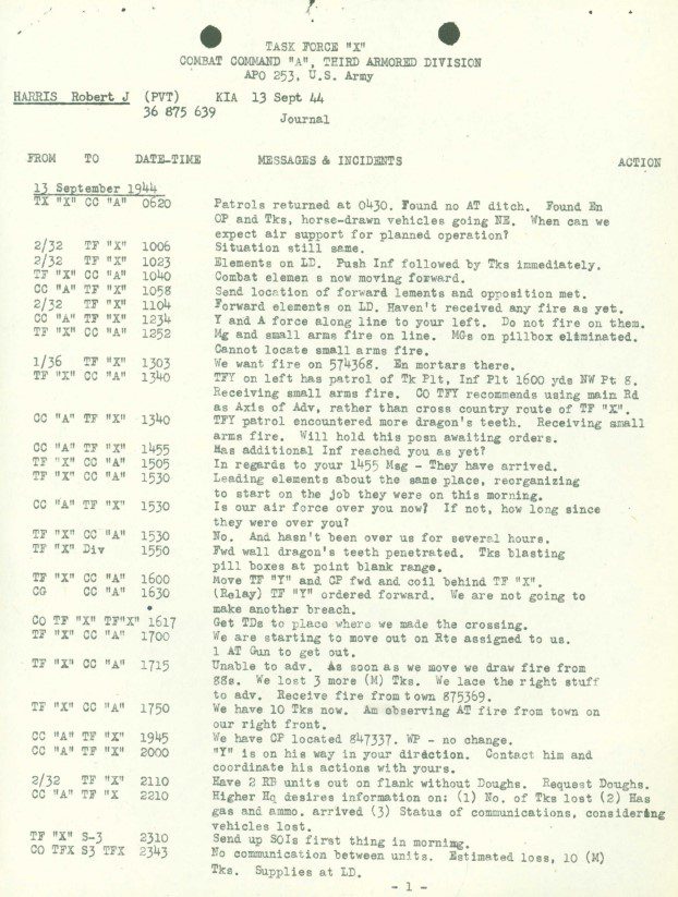 Locating remains of lost in action relative important details about how, when and where the veteran was killed in action