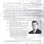 WW2 aviation cadet enlistment application and photo