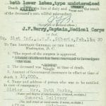 WWI soldier report of death genealogy records from family history research at the National Archives
